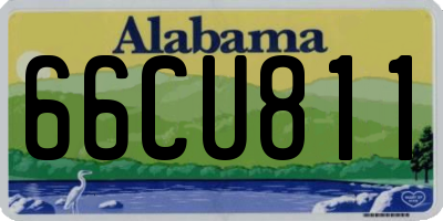 AL license plate 66CU811