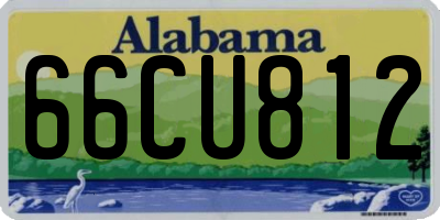 AL license plate 66CU812