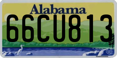 AL license plate 66CU813