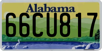 AL license plate 66CU817