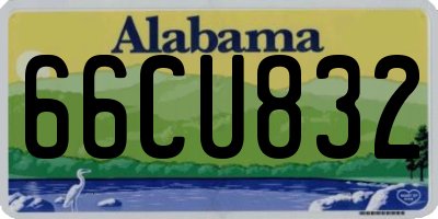 AL license plate 66CU832