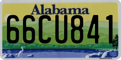 AL license plate 66CU841
