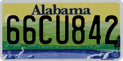 AL license plate 66CU842