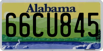AL license plate 66CU845