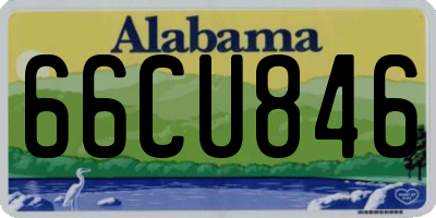 AL license plate 66CU846