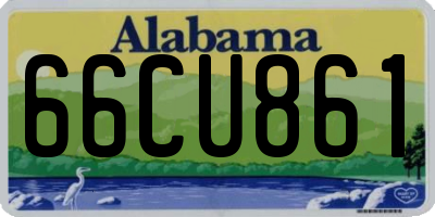 AL license plate 66CU861