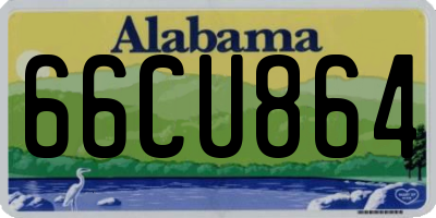 AL license plate 66CU864