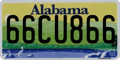 AL license plate 66CU866