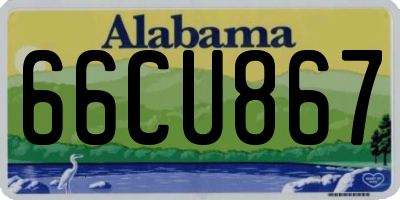 AL license plate 66CU867
