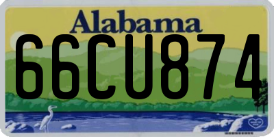 AL license plate 66CU874