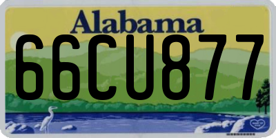 AL license plate 66CU877