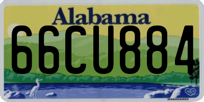 AL license plate 66CU884