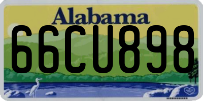 AL license plate 66CU898