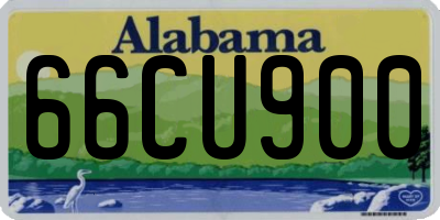 AL license plate 66CU900