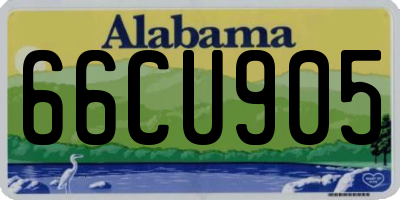 AL license plate 66CU905