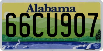 AL license plate 66CU907