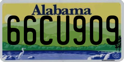 AL license plate 66CU909