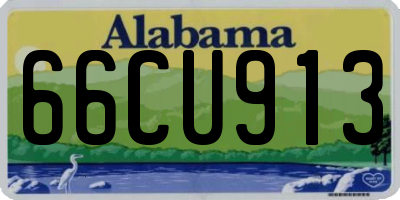 AL license plate 66CU913
