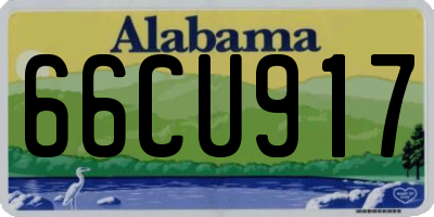 AL license plate 66CU917