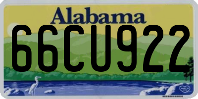 AL license plate 66CU922