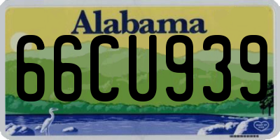 AL license plate 66CU939