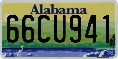 AL license plate 66CU941