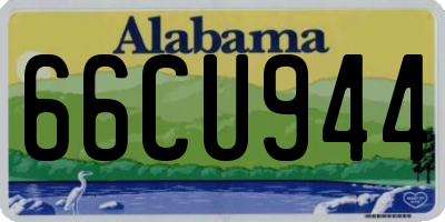 AL license plate 66CU944