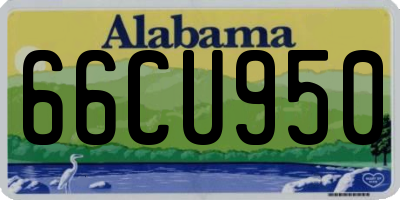 AL license plate 66CU950
