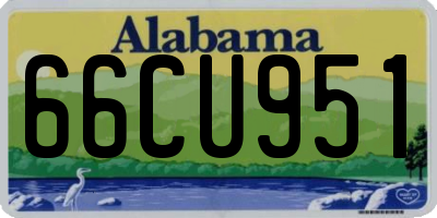 AL license plate 66CU951