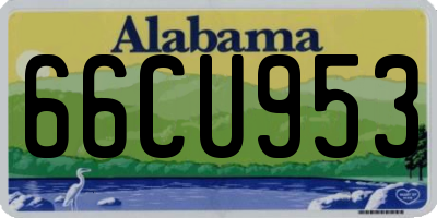 AL license plate 66CU953
