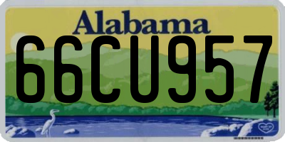 AL license plate 66CU957