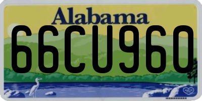 AL license plate 66CU960