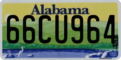 AL license plate 66CU964