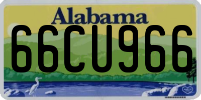 AL license plate 66CU966