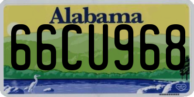 AL license plate 66CU968
