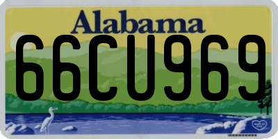 AL license plate 66CU969