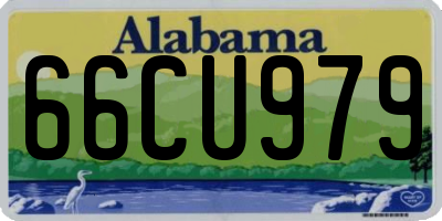 AL license plate 66CU979