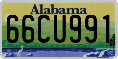 AL license plate 66CU991