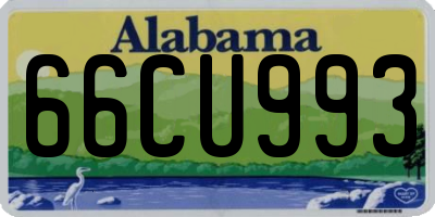 AL license plate 66CU993