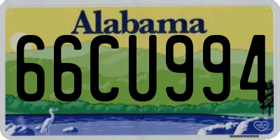 AL license plate 66CU994