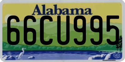 AL license plate 66CU995