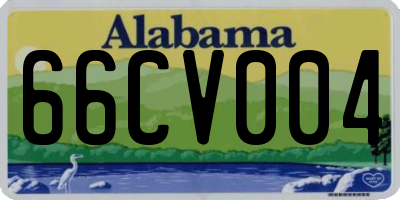 AL license plate 66CV004