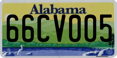 AL license plate 66CV005