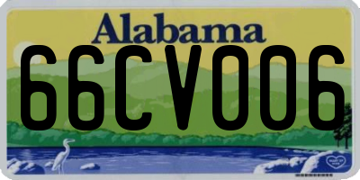 AL license plate 66CV006