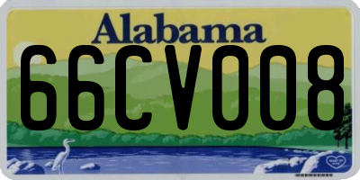 AL license plate 66CV008