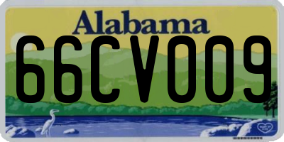 AL license plate 66CV009