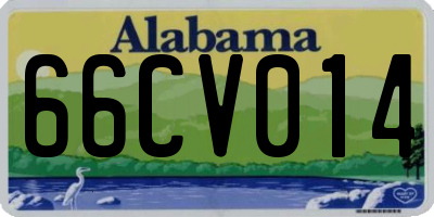 AL license plate 66CV014