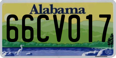 AL license plate 66CV017