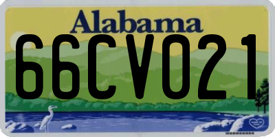 AL license plate 66CV021