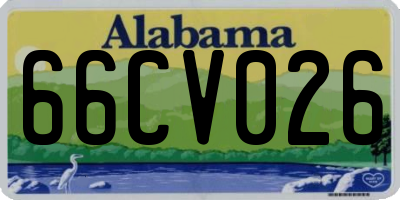 AL license plate 66CV026